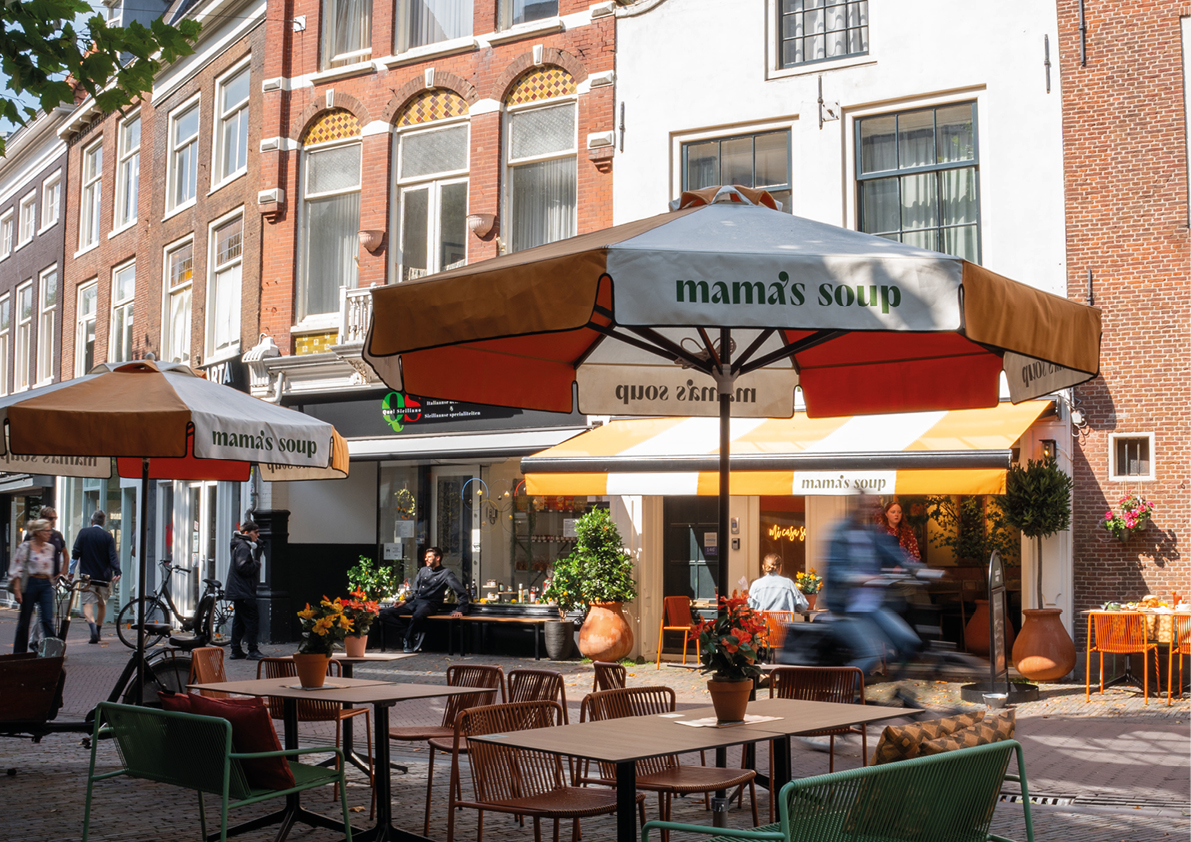 Horeca inrichting Mama’s Soup Haarlem